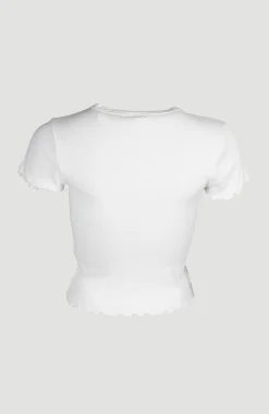 Femme O'Neill T-Shirts Et Tops|Protection Anti-Uv-FemmesT-shirt côtelé | Blanc