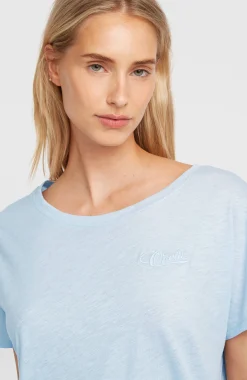 Femme O'Neill T-Shirts Et Tops|Protection Anti-Uv-FemmesT-shirt Essentials Script Scoop Neck| Bleu