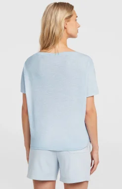 Femme O'Neill T-Shirts Et Tops|Protection Anti-Uv-FemmesT-shirt Essentials Script Scoop Neck| Bleu