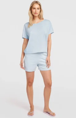 Femme O'Neill T-Shirts Et Tops|Protection Anti-Uv-FemmesT-shirt Essentials Script Scoop Neck| Bleu