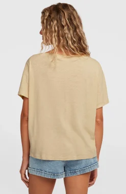 Femme O'Neill T-Shirts Et Tops|Protection Anti-Uv-FemmesT-shirt Essentials Script Scoop Neck| Beige