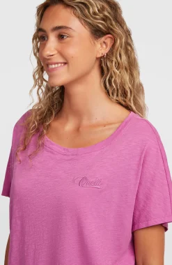Femme O'Neill T-Shirts Et Tops|Protection Anti-Uv-FemmesT-shirt Essentials Script Scoop Neck| Violet