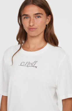 Femme O'Neill T-Shirts Et Tops|Protection Anti-Uv-FemmesT-shirt Essentials Script| Blanc