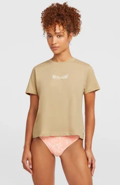 Femme O'Neill T-Shirts Et Tops|Protection Anti-Uv-FemmesT-shirt Essentials Script| Beige