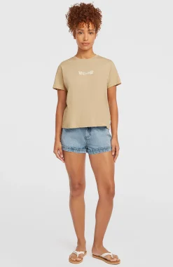 Femme O'Neill T-Shirts Et Tops|Protection Anti-Uv-FemmesT-shirt Essentials Script| Beige