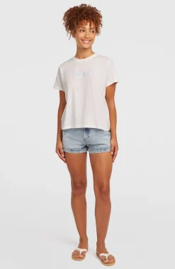 Femme O'Neill T-Shirts Et Tops|Protection Anti-Uv-FemmesT-shirt Essentials Script| Blanc