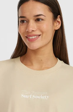 Femme O'Neill T-Shirts Et Tops|Protection Anti-Uv-FemmesT-shirt Future Surf Society| Beige