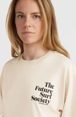 Femme O'Neill T-Shirts Et Tops|Protection Anti-Uv-FemmesT-shirt Future Surf Society| Beige