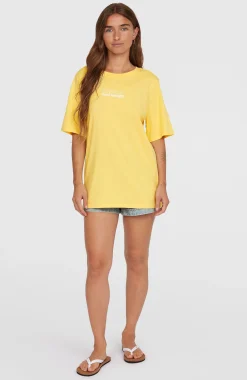 Femme O'Neill T-Shirts Et Tops|Protection Anti-Uv-FemmesT-shirt Future Surf Society| Jaune