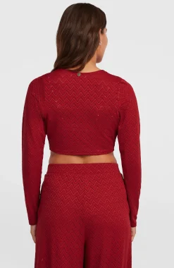 Femme O'Neill T-Shirts Et Tops|Protection Anti-Uv-FemmesT-shirt manches longues noué O'Riginals| Rouge