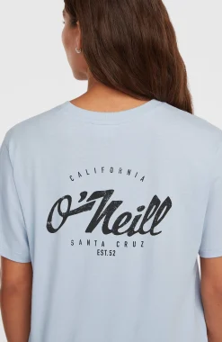 Femme O'Neill T-Shirts Et Tops|Protection Anti-Uv-FemmesT-shirt Boxy Back-Print| Bleu