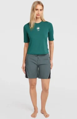 Femme O'Neill T-Shirts Et Tops|Sport-FemmesT-shirt Hybrid Polygiene UPF 50+| Vert