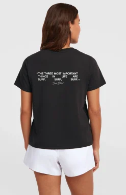 Femme O'Neill T-Shirts Et Tops|Sport-FemmesT-shirt Polygiene Cotton Graphic| Noire
