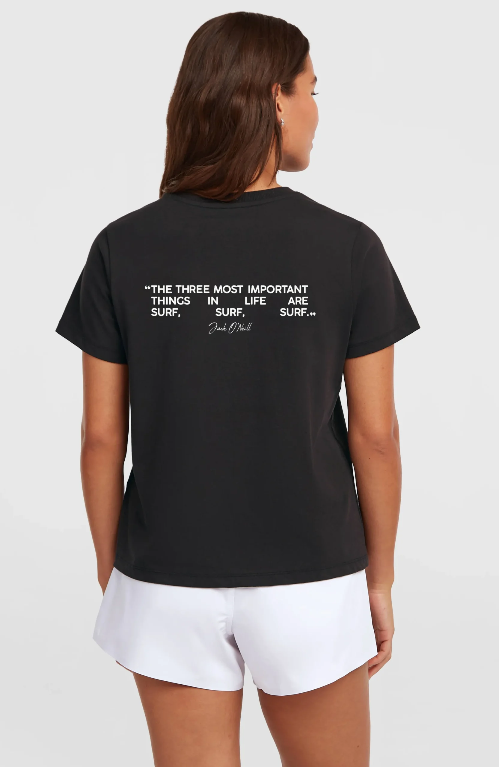 Femme O'Neill T-Shirts Et Tops|Sport-FemmesT-shirt Polygiene Cotton Graphic| Noire