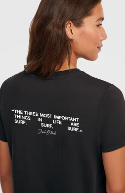 Femme O'Neill T-Shirts Et Tops|Sport-FemmesT-shirt Polygiene Cotton Graphic| Noire