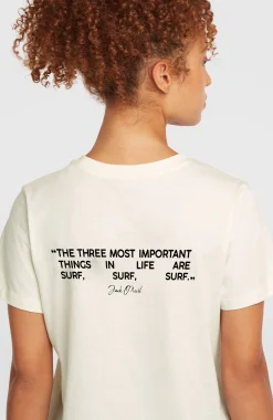 Femme O'Neill T-Shirts Et Tops|Sport-FemmesT-shirt Polygiene Cotton Graphic| Blanc