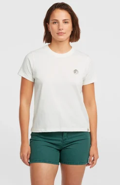 Femme O'Neill T-Shirts Et Tops|Protection Anti-Uv-FemmesT-shirt O'Riginals Badge| Blanc