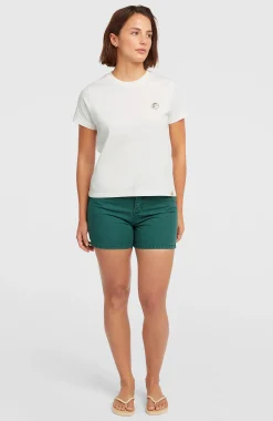 Femme O'Neill T-Shirts Et Tops|Protection Anti-Uv-FemmesT-shirt O'Riginals Badge| Blanc