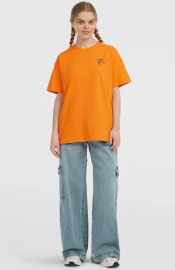 Femme O'Neill T-Shirts Et Tops|Protection Anti-Uv-FemmesT-shirt O'Riginals Back-Print| Orange