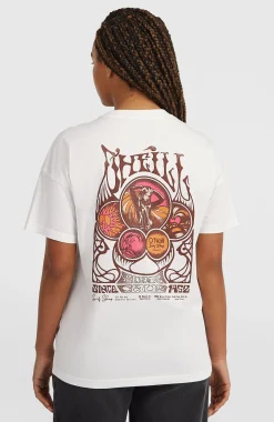 Femme O'Neill T-Shirts Et Tops|Protection Anti-Uv-FemmesT-shirt O'Riginals Back-Print| Blanc