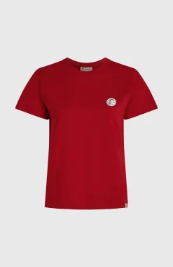 Femme O'Neill T-Shirts Et Tops|Protection Anti-Uv-FemmesT-shirt O'Riginals Badge| Rouge