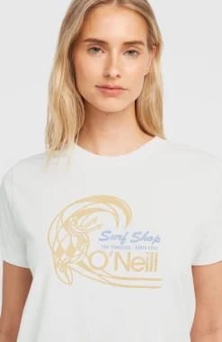 Femme O'Neill T-Shirts Et Tops|Protection Anti-Uv-FemmesT-shirt O'Riginals Circle Surfer| Blanc