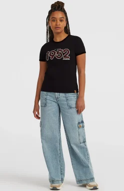Femme O'Neill T-Shirts Et Tops|Protection Anti-Uv-FemmesT-shirt O'Riginals 1952| Noire
