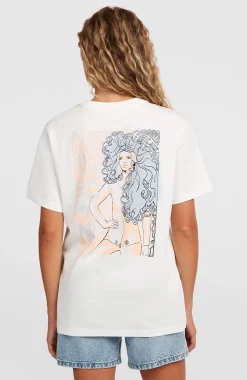 Femme O'Neill T-Shirts Et Tops|Protection Anti-Uv-FemmesT-shirt O'Riginals Vintage Graphic| Blanc