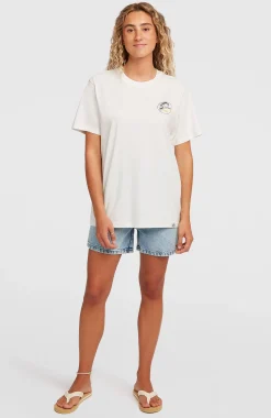 Femme O'Neill T-Shirts Et Tops|Protection Anti-Uv-FemmesT-shirt O'Riginals Vintage Graphic| Blanc