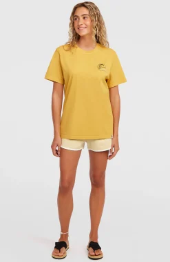 Femme O'Neill T-Shirts Et Tops|Protection Anti-Uv-FemmesT-shirt O'Riginals Vintage Graphic| Jaune
