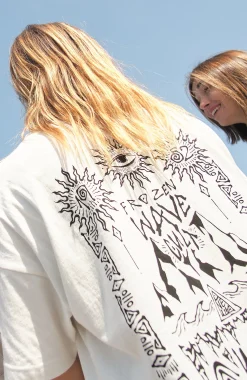 Femme O'Neill T-Shirts Et Tops|Protection Anti-Uv-FemmesT-shirt oversize Surf Heroes| Blanc