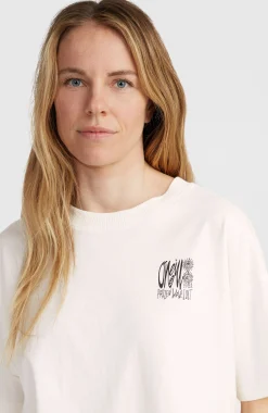 Femme O'Neill T-Shirts Et Tops|Protection Anti-Uv-FemmesT-shirt oversize Surf Heroes| Blanc