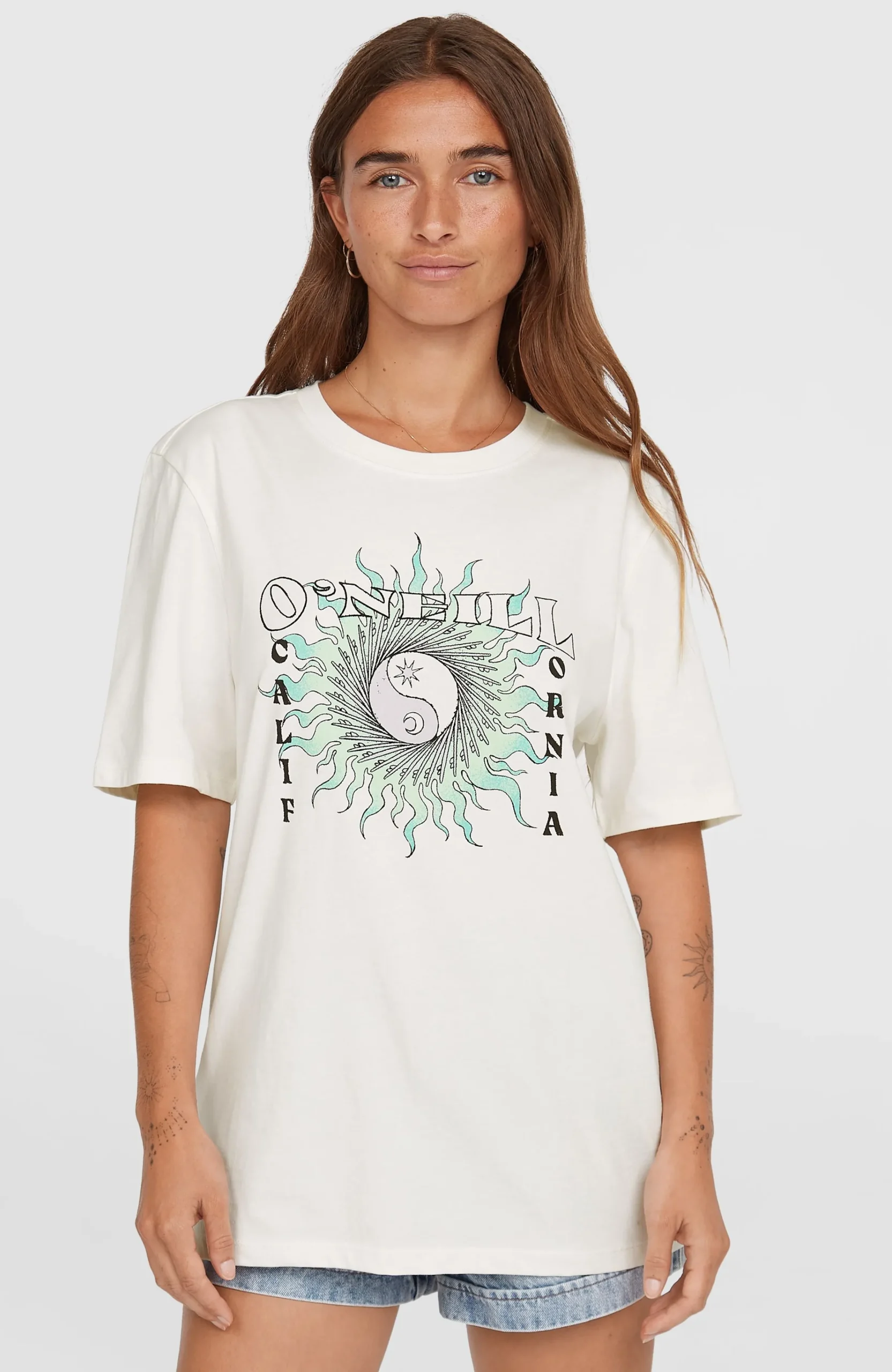 Femme O'Neill T-Shirts Et Tops|Protection Anti-Uv-FemmesT-shirt Summer Must Haves Graphic| Blanc