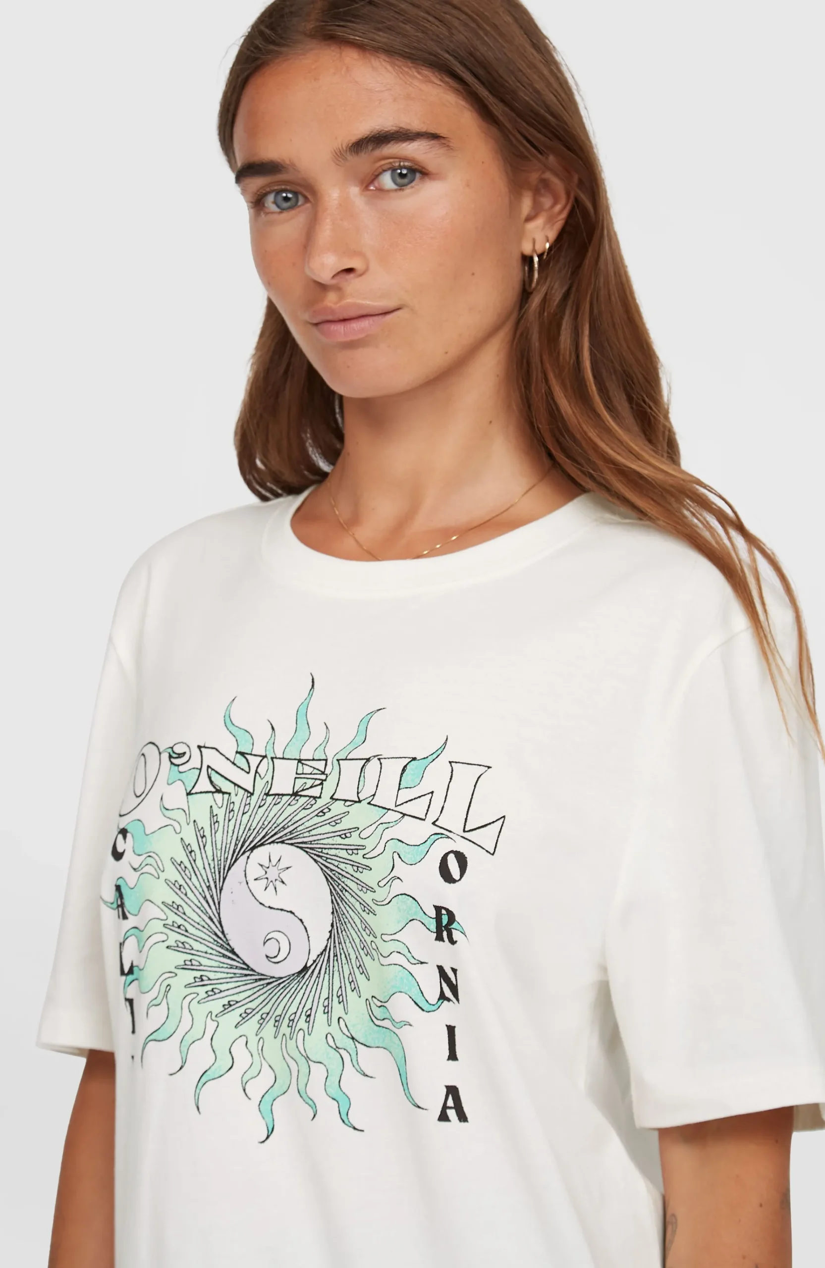 Femme O'Neill T-Shirts Et Tops|Protection Anti-Uv-FemmesT-shirt Summer Must Haves Graphic| Blanc