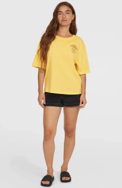Femme O'Neill T-Shirts Et Tops|Protection Anti-Uv-FemmesT-shirt Summer Must Haves Back Print| Jaune