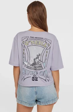 Femme O'Neill T-Shirts Et Tops|Protection Anti-Uv-FemmesT-shirt Summer Must Haves Back Print| Violet