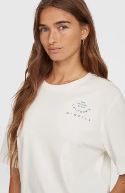 Femme O'Neill T-Shirts Et Tops|Protection Anti-Uv-FemmesT-shirt Summer Must Haves Back Print| Blanc