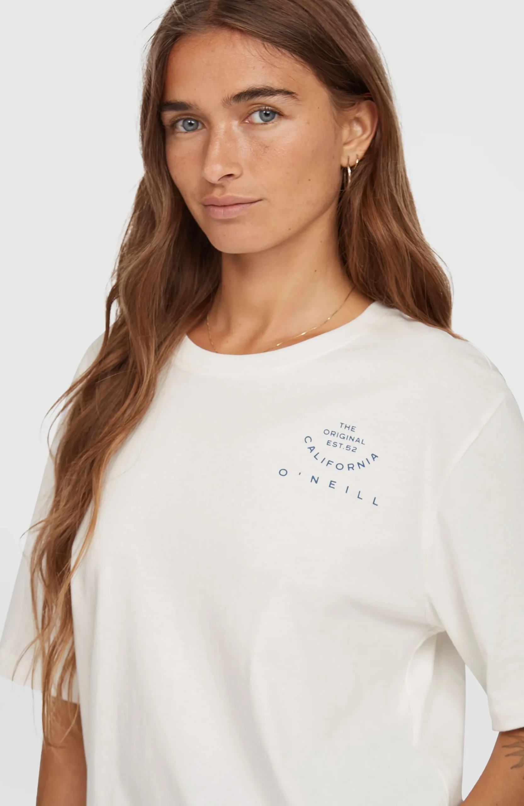 Femme O'Neill T-Shirts Et Tops|Protection Anti-Uv-FemmesT-shirt Summer Must Haves Back Print| Blanc