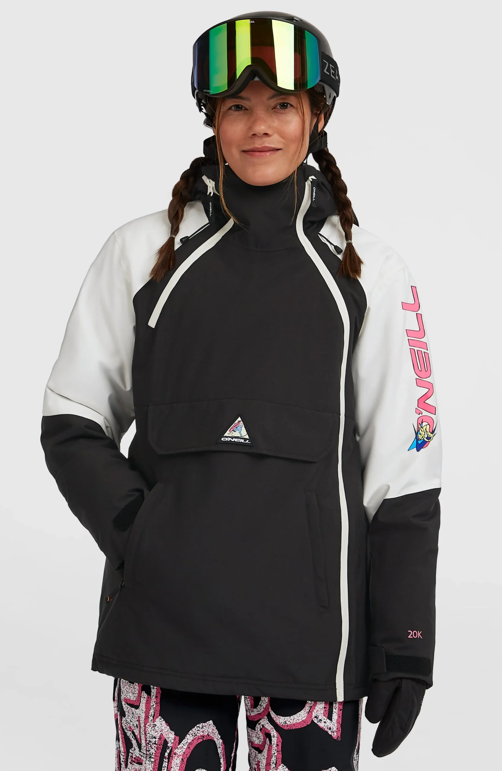 Femme O'Neill Vestes De Ski|Vestes De Snowboard-FemmesVeste de ski asymétrique FWC'Play| Noir Mix