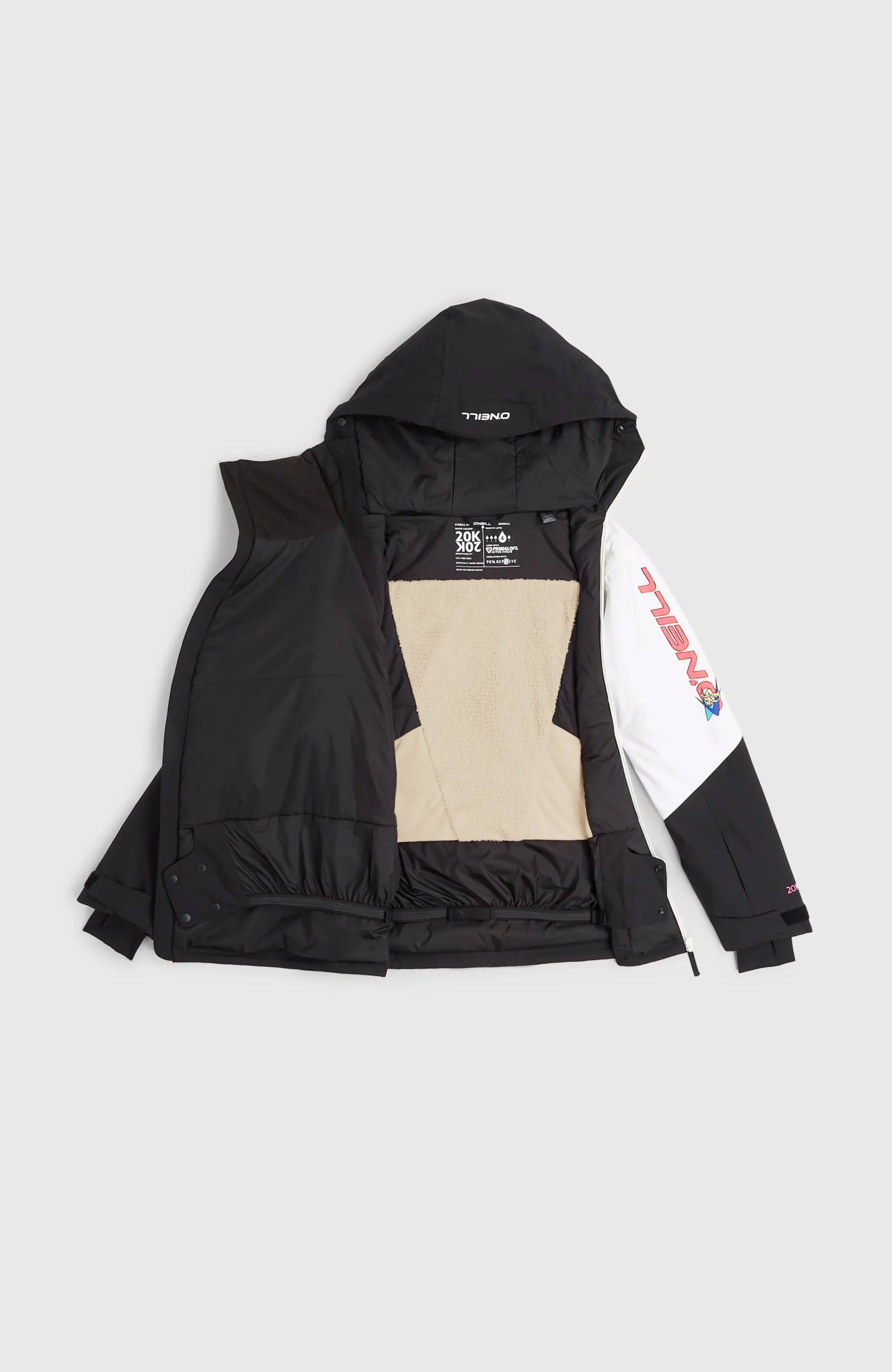 Femme O'Neill Vestes De Ski|Vestes De Snowboard-FemmesVeste de ski asymétrique FWC'Play| Noir Mix
