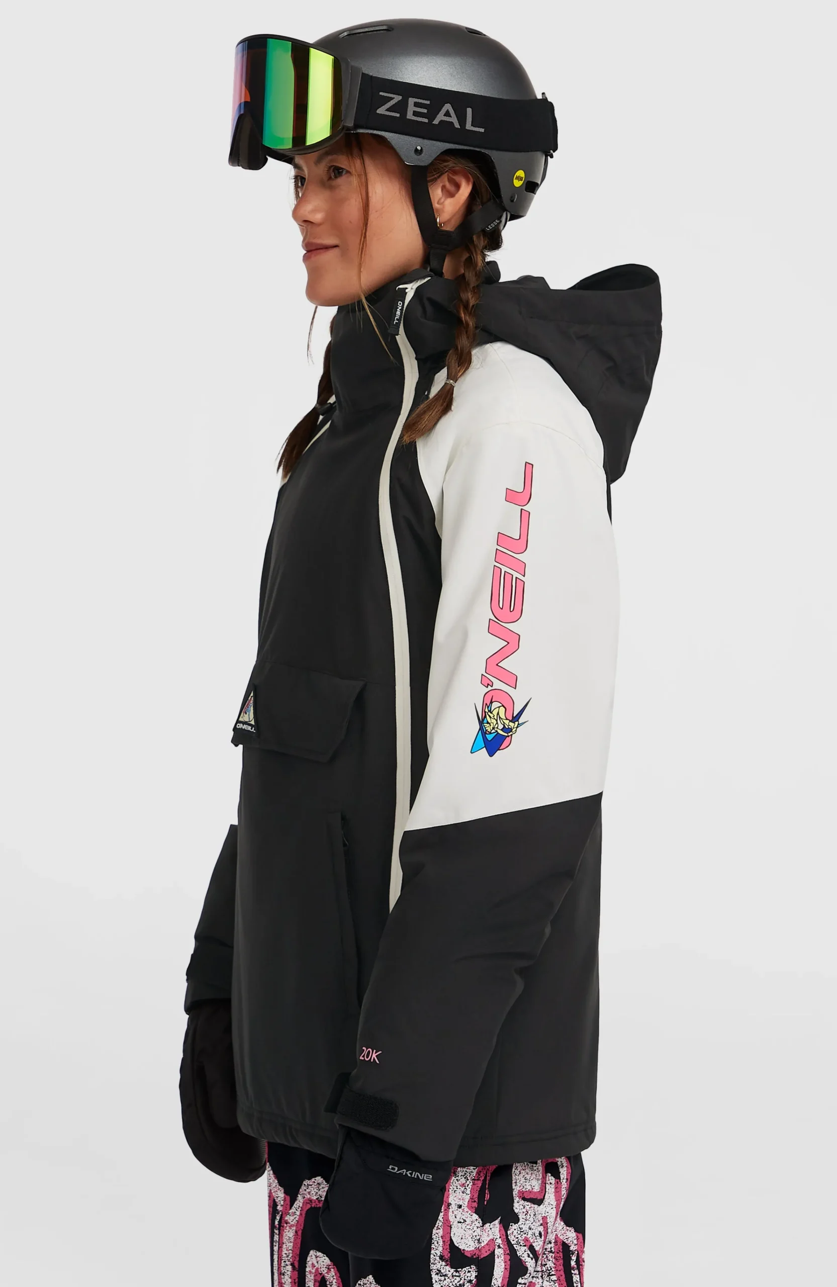 Femme O'Neill Vestes De Ski|Vestes De Snowboard-FemmesVeste de ski asymétrique FWC'Play| Noir Mix