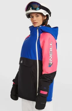 Femme O'Neill Vestes De Ski|Vestes De Snowboard-FemmesVeste de ski asymétrique FWC'Play| Bleu Mix