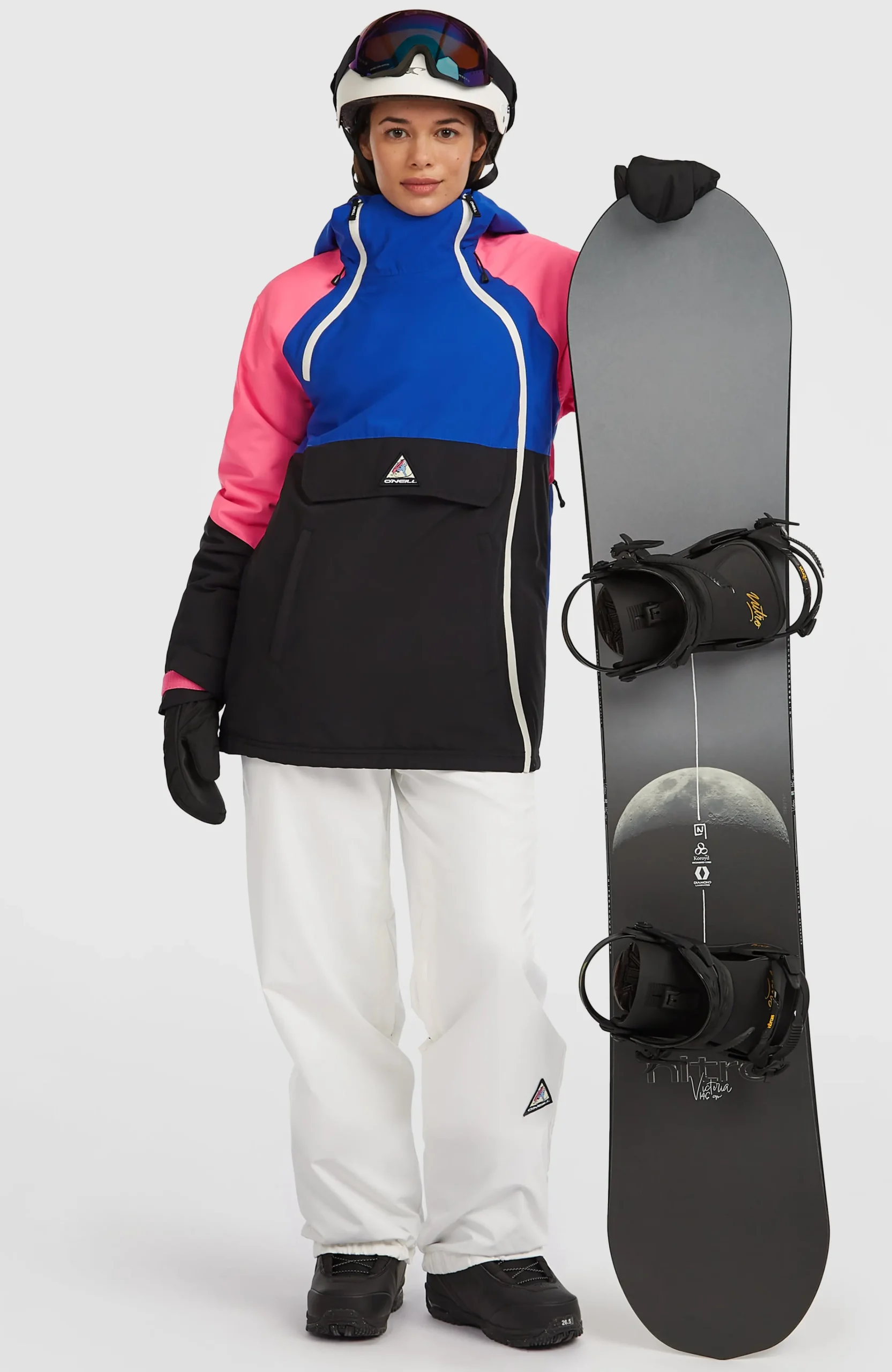 Femme O'Neill Vestes De Ski|Vestes De Snowboard-FemmesVeste de ski asymétrique FWC'Play| Bleu Mix