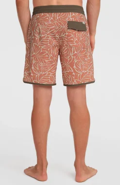 Homme O'Neill Boardshorts|Protection Anti-Uv-HommesBoardshort Cruzer Scallop 18| Orange Mix