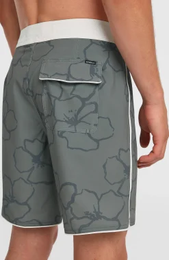 Homme O'Neill Boardshorts|Protection Anti-Uv-HommesBoardshort Hyperfreak Mysto Scallop 19| Vert Mix