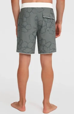 Homme O'Neill Boardshorts|Protection Anti-Uv-HommesBoardshort Hyperfreak Mysto Scallop 19| Vert Mix
