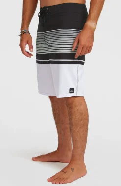 Homme O'Neill Boardshorts|Protection Anti-Uv-HommesBoardshort Lennox Stripe 21| Blanc Mix
