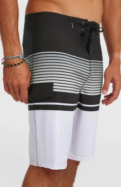 Homme O'Neill Boardshorts|Protection Anti-Uv-HommesBoardshort Lennox Stripe 21| Blanc Mix