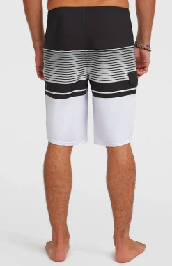 Homme O'Neill Boardshorts|Protection Anti-Uv-HommesBoardshort Lennox Stripe 21| Blanc Mix