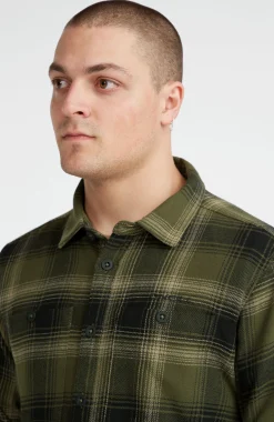 Homme O'Neill Tops & Chemises|Protection Anti-Uv-HommesChemise en flanelle Check| Vert
